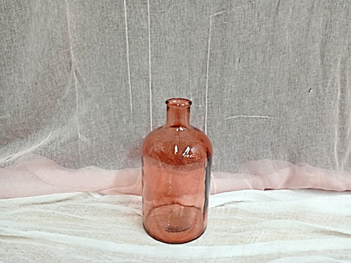 30318 - Βάζο-μπουκάλι γυάλινο μεσαίο Γερμανίας 11,5Χ11,5Χ21